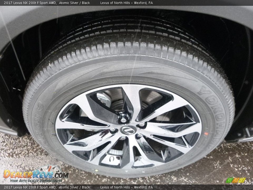 2017 Lexus NX 200t F Sport AWD Atomic Silver / Black Photo #5