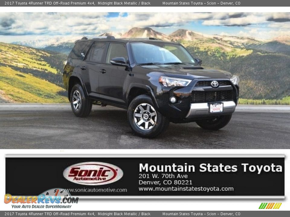 2017 Toyota 4Runner TRD Off-Road Premium 4x4 Midnight Black Metallic / Black Photo #1