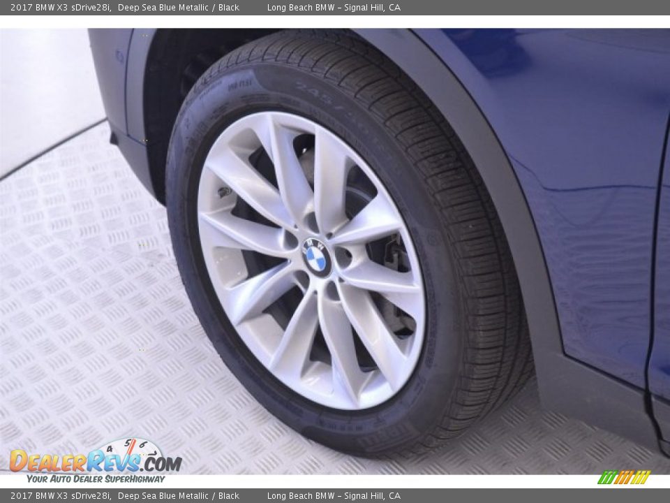 2017 BMW X3 sDrive28i Deep Sea Blue Metallic / Black Photo #9