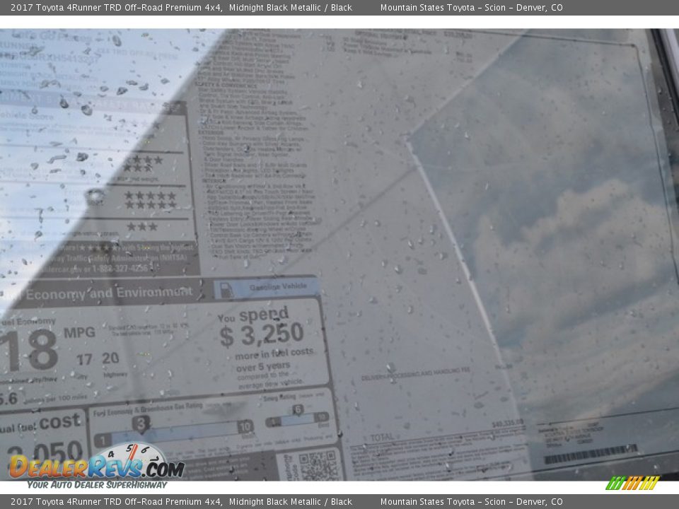 2017 Toyota 4Runner TRD Off-Road Premium 4x4 Midnight Black Metallic / Black Photo #10