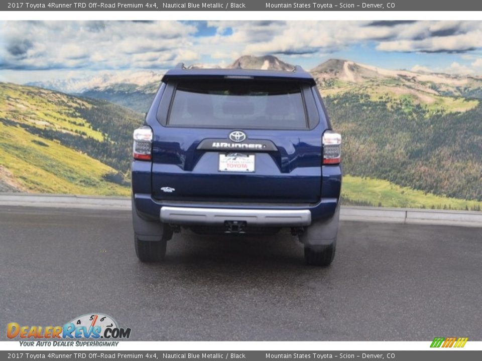 2017 Toyota 4Runner TRD Off-Road Premium 4x4 Nautical Blue Metallic / Black Photo #4