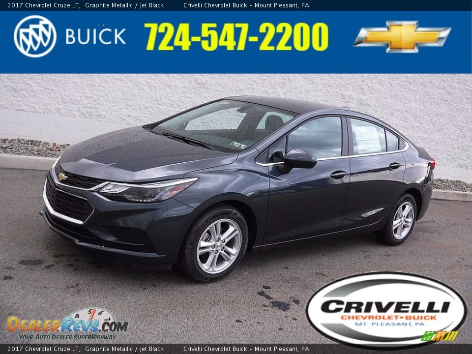 2017 Chevrolet Cruze LT Graphite Metallic / Jet Black Photo #1