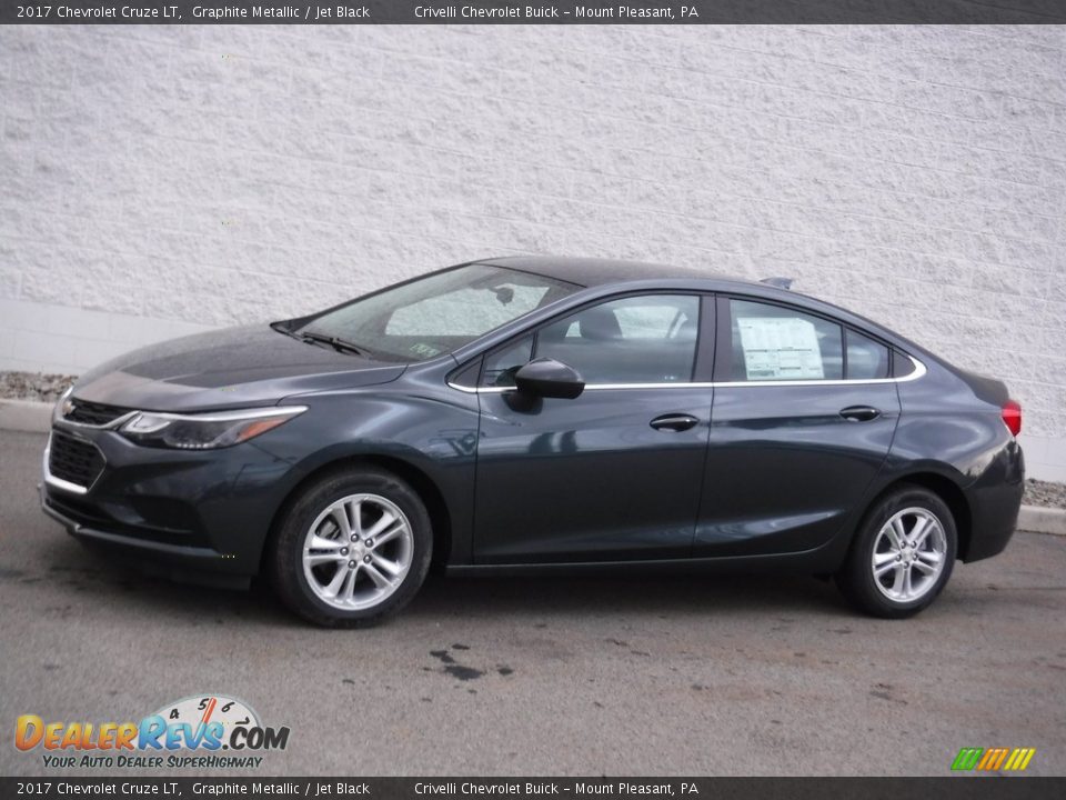 2017 Chevrolet Cruze LT Graphite Metallic / Jet Black Photo #2