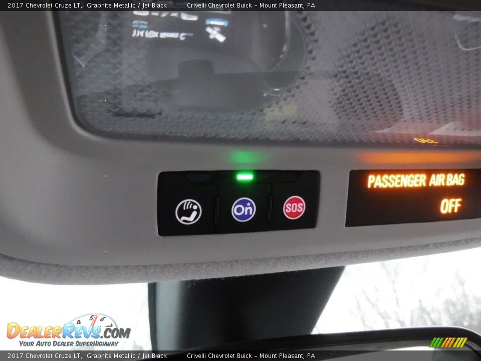 2017 Chevrolet Cruze LT Graphite Metallic / Jet Black Photo #16