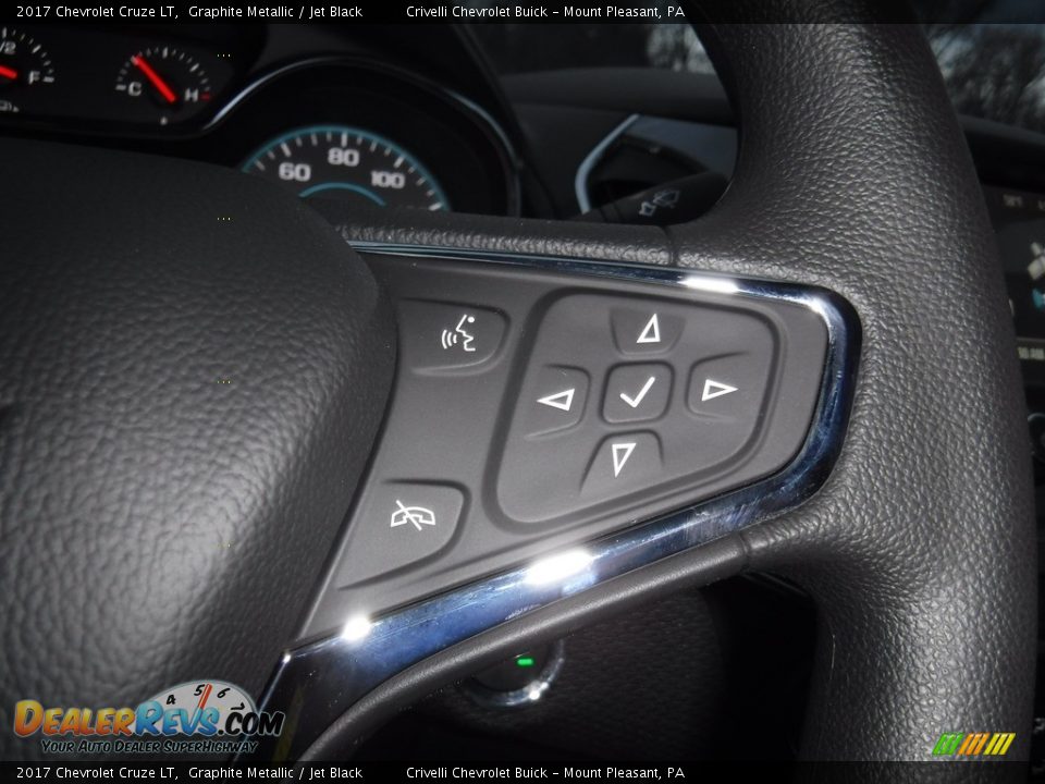 2017 Chevrolet Cruze LT Graphite Metallic / Jet Black Photo #20