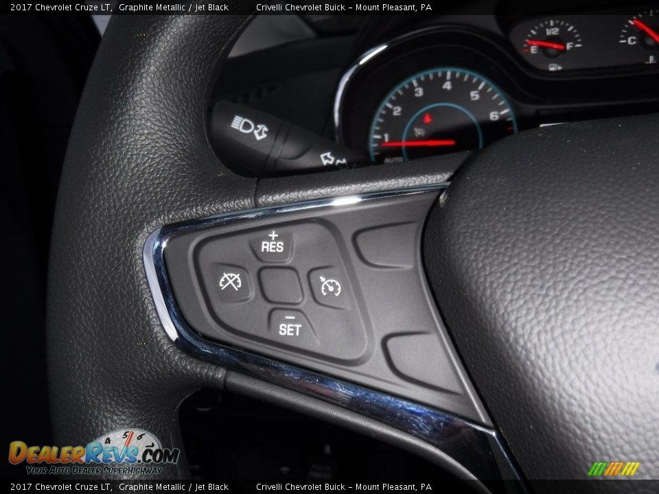 2017 Chevrolet Cruze LT Graphite Metallic / Jet Black Photo #21