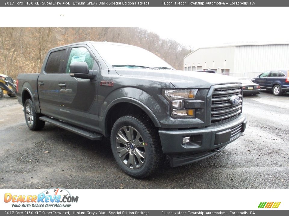 2017 Ford F150 XLT SuperCrew 4x4 Lithium Gray / Black Special Edition Package Photo #4