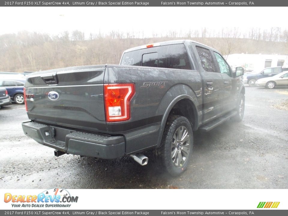 2017 Ford F150 XLT SuperCrew 4x4 Lithium Gray / Black Special Edition Package Photo #7
