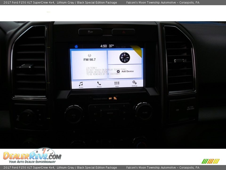 2017 Ford F150 XLT SuperCrew 4x4 Lithium Gray / Black Special Edition Package Photo #15