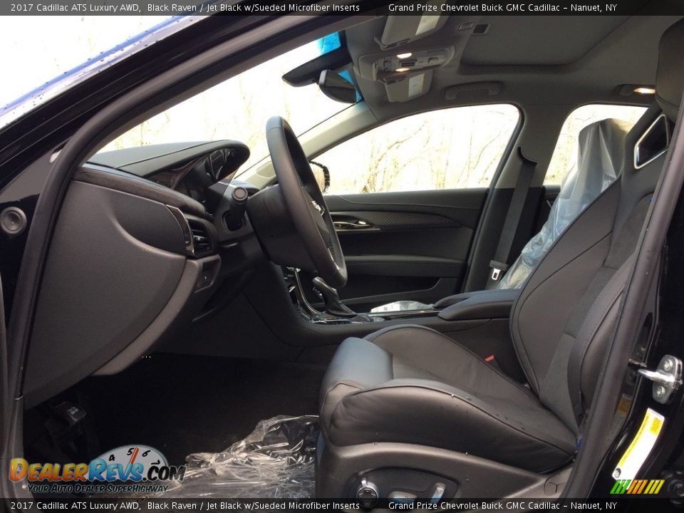 Jet Black w/Sueded Microfiber Inserts Interior - 2017 Cadillac ATS Luxury AWD Photo #9
