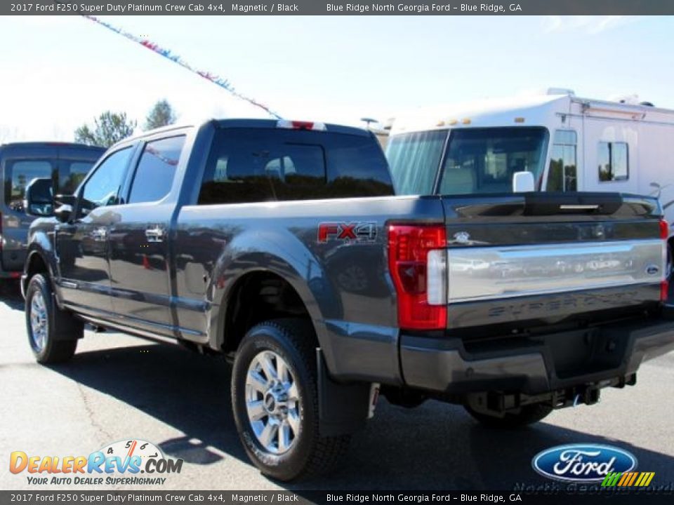 2017 Ford F250 Super Duty Platinum Crew Cab 4x4 Magnetic / Black Photo #3