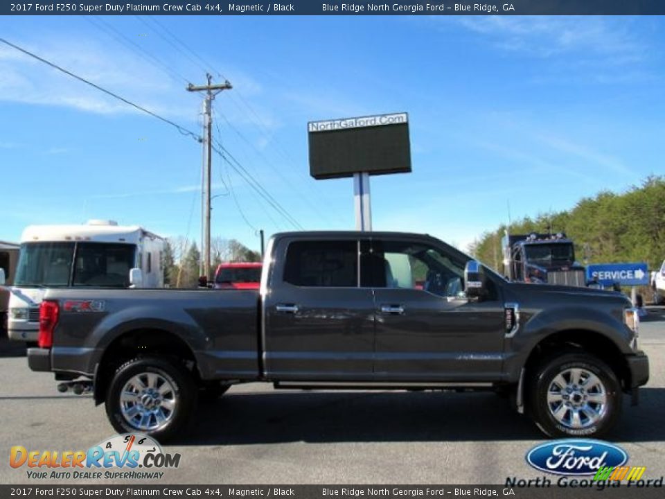 2017 Ford F250 Super Duty Platinum Crew Cab 4x4 Magnetic / Black Photo #6