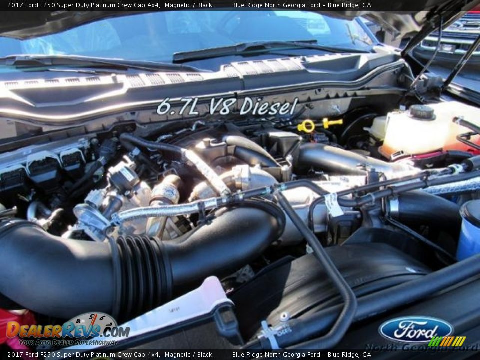 2017 Ford F250 Super Duty Platinum Crew Cab 4x4 Magnetic / Black Photo #10