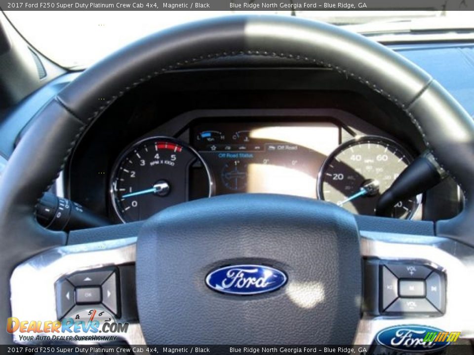 2017 Ford F250 Super Duty Platinum Crew Cab 4x4 Magnetic / Black Photo #19