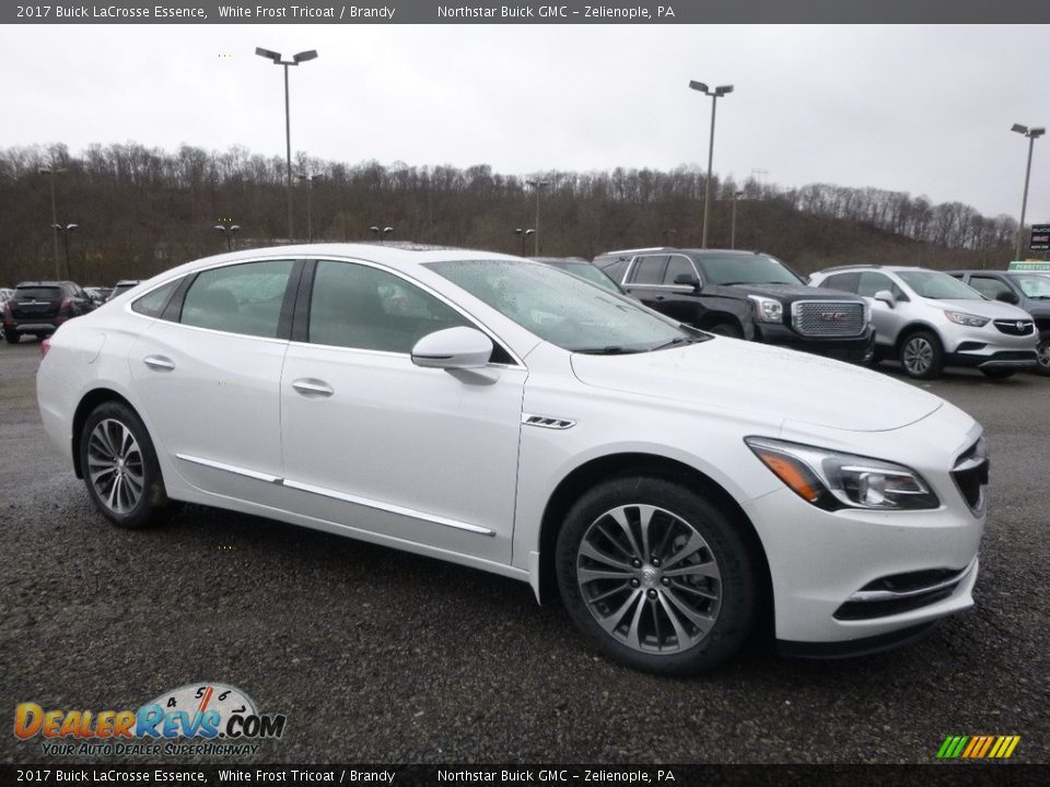 2017 Buick LaCrosse Essence White Frost Tricoat / Brandy Photo #3