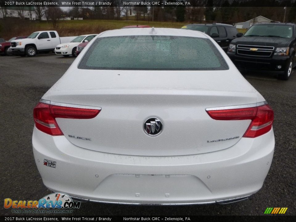 2017 Buick LaCrosse Essence White Frost Tricoat / Brandy Photo #6