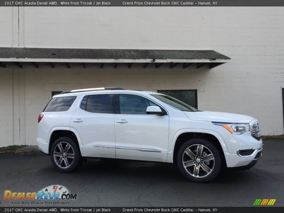 2017 GMC Acadia Denali AWD White Frost Tricoat / Jet Black Photo #3