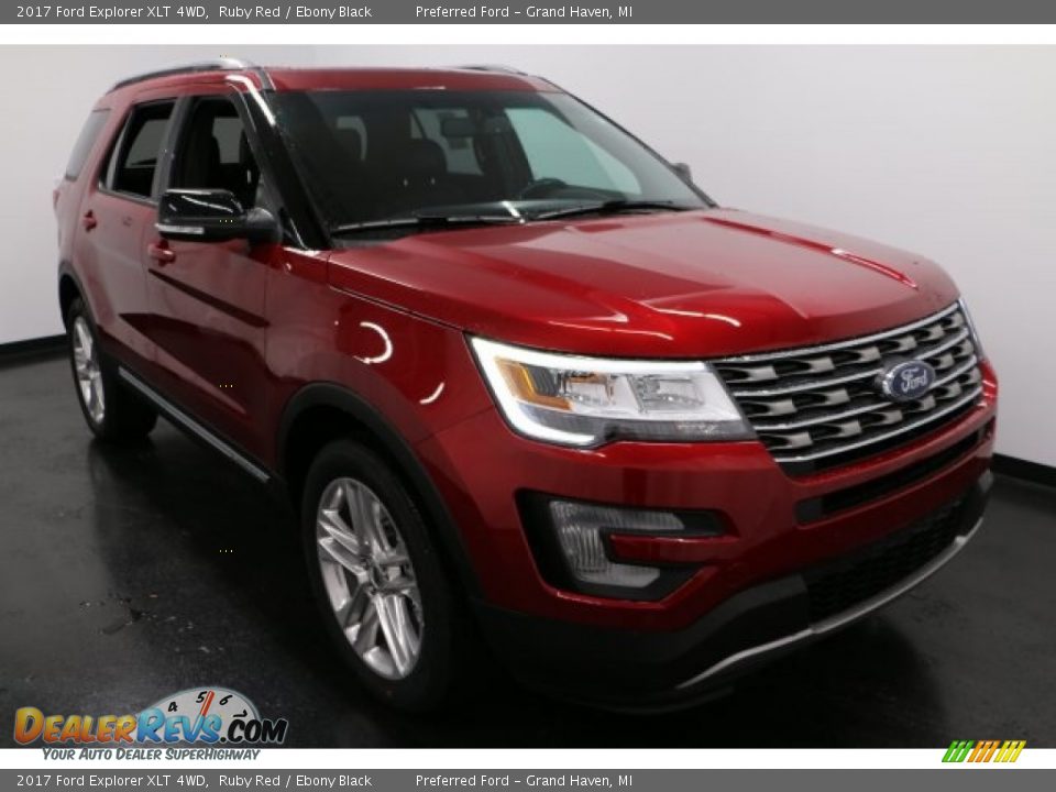 2017 Ford Explorer XLT 4WD Ruby Red / Ebony Black Photo #11