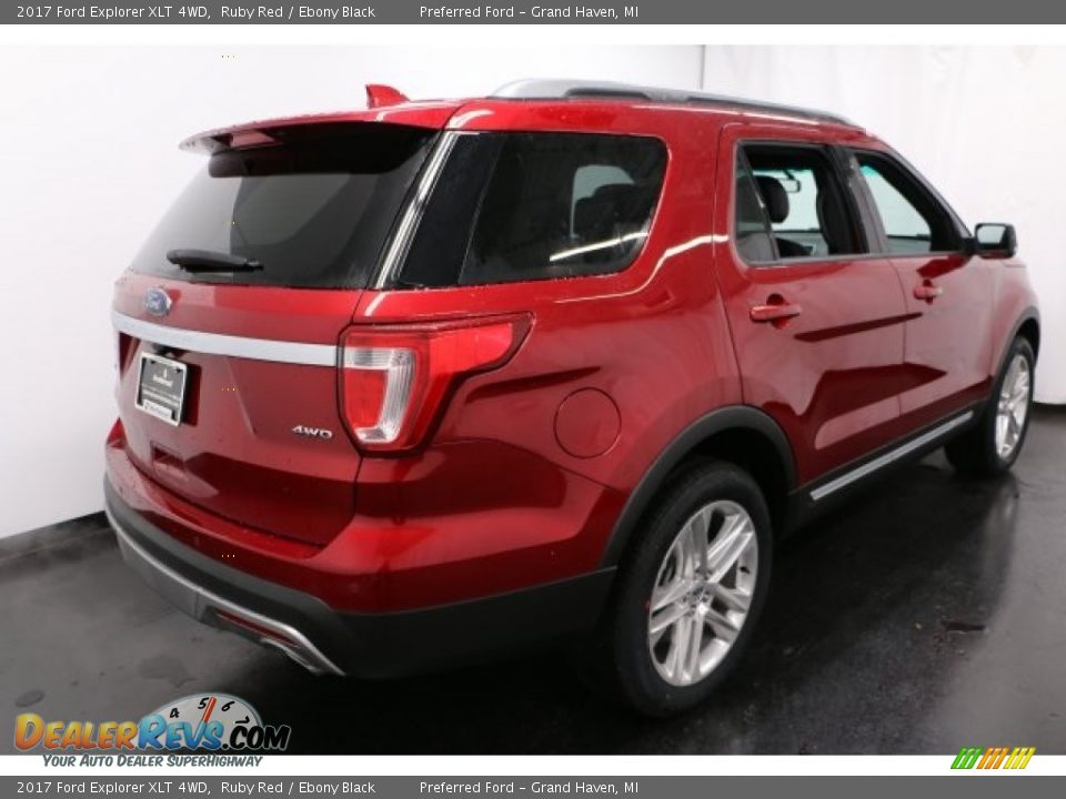 2017 Ford Explorer XLT 4WD Ruby Red / Ebony Black Photo #12