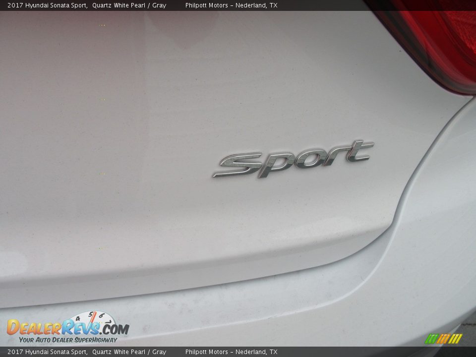 2017 Hyundai Sonata Sport Quartz White Pearl / Gray Photo #15