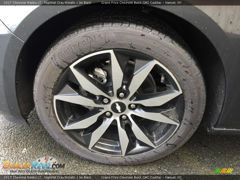 2017 Chevrolet Malibu LT Nightfall Gray Metallic / Jet Black Photo #9