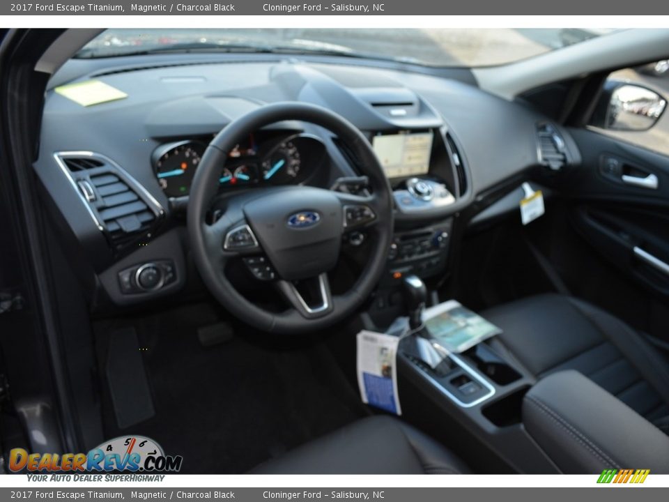 2017 Ford Escape Titanium Magnetic / Charcoal Black Photo #7