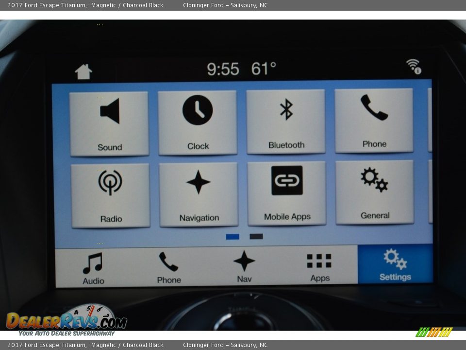2017 Ford Escape Titanium Magnetic / Charcoal Black Photo #12