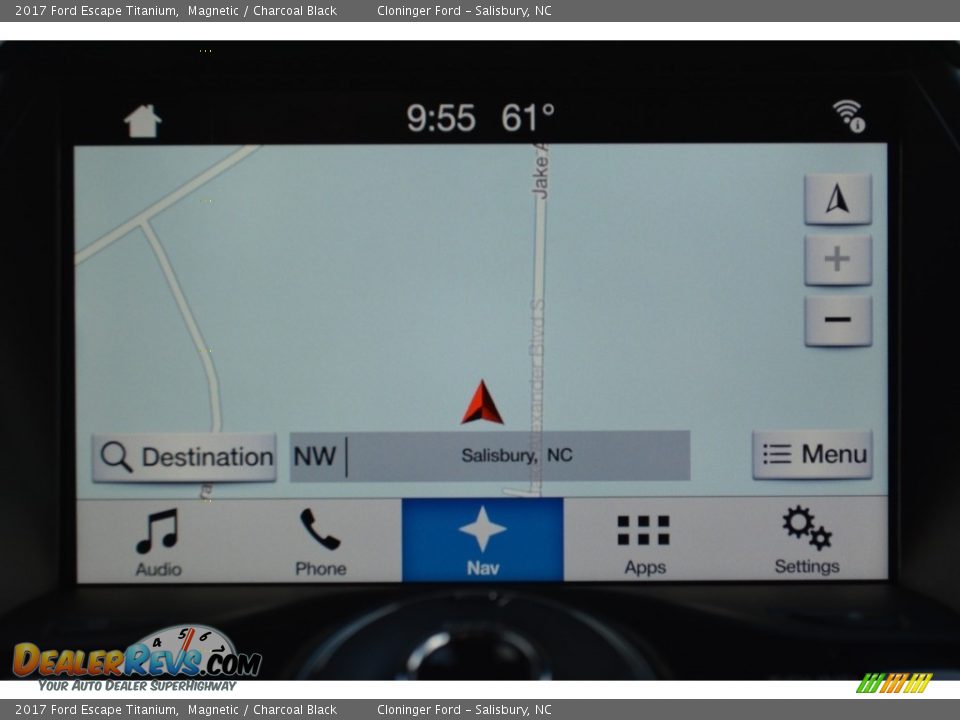 2017 Ford Escape Titanium Magnetic / Charcoal Black Photo #14