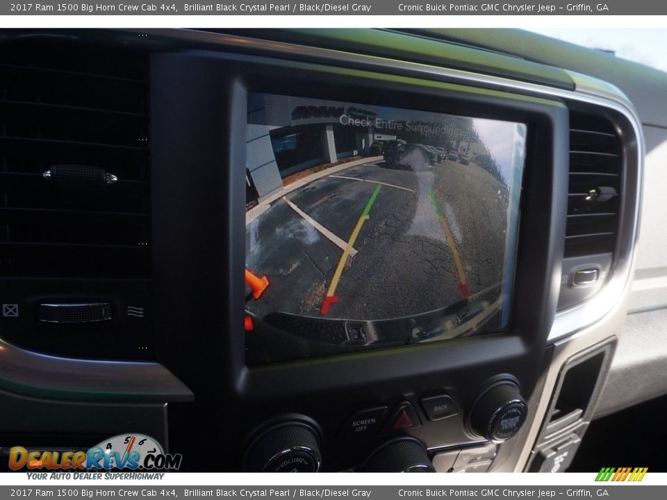 2017 Ram 1500 Big Horn Crew Cab 4x4 Brilliant Black Crystal Pearl / Black/Diesel Gray Photo #17