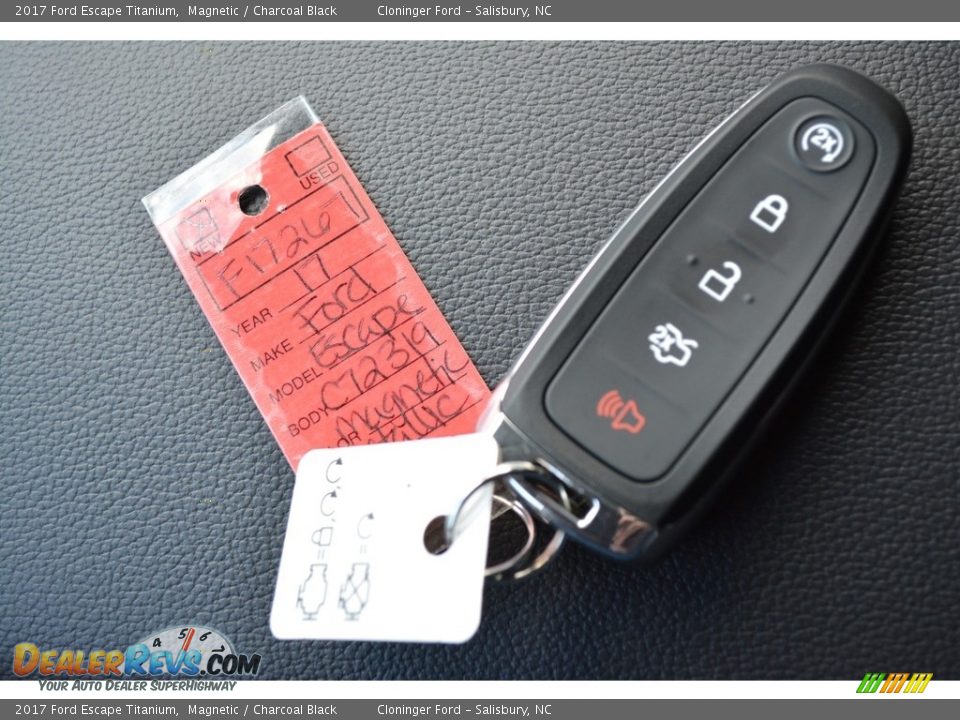 2017 Ford Escape Titanium Magnetic / Charcoal Black Photo #21