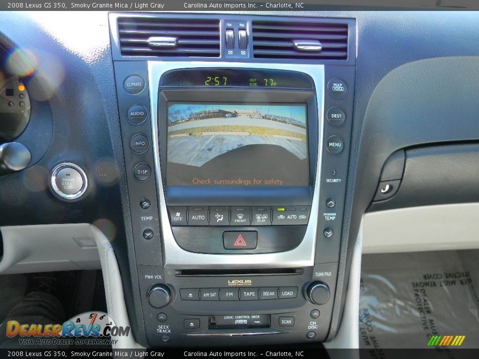 2008 Lexus GS 350 Smoky Granite Mica / Light Gray Photo #16