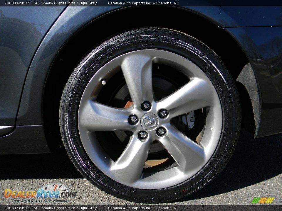 2008 Lexus GS 350 Smoky Granite Mica / Light Gray Photo #26