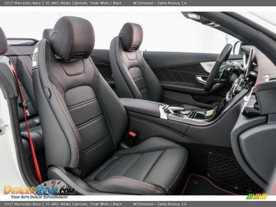 Black Interior - 2017 Mercedes-Benz C 43 AMG 4Matic Cabriolet Photo #2