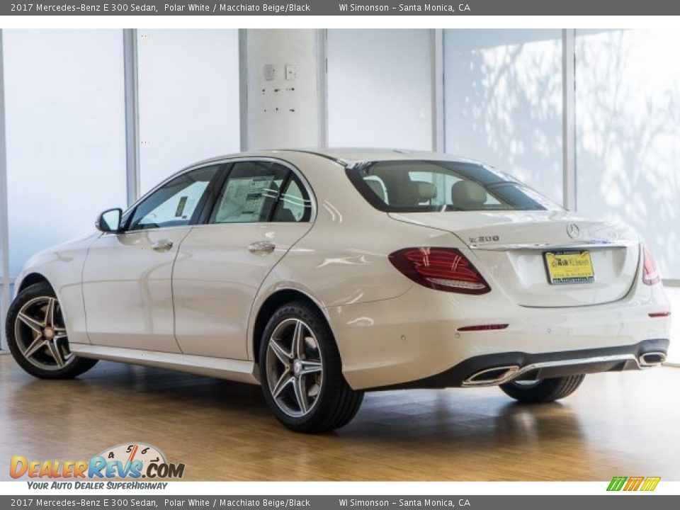 2017 Mercedes-Benz E 300 Sedan Polar White / Macchiato Beige/Black Photo #3