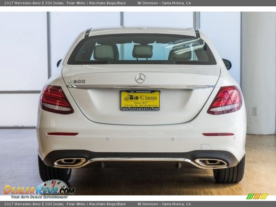 2017 Mercedes-Benz E 300 Sedan Polar White / Macchiato Beige/Black Photo #4