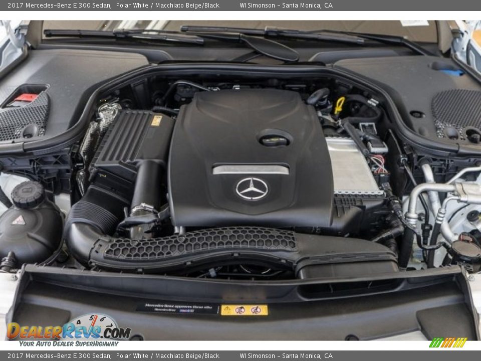 2017 Mercedes-Benz E 300 Sedan Polar White / Macchiato Beige/Black Photo #9