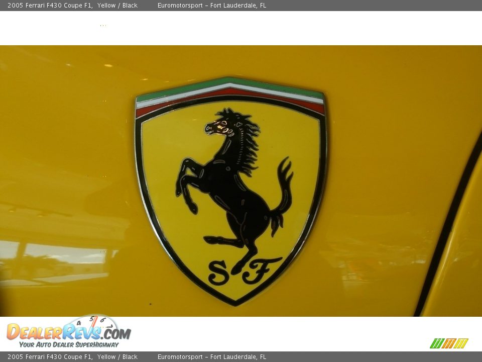 2005 Ferrari F430 Coupe F1 Yellow / Black Photo #30