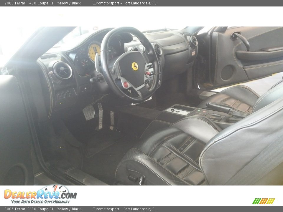 2005 Ferrari F430 Coupe F1 Yellow / Black Photo #42