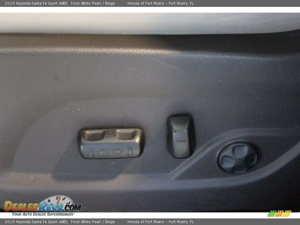 2014 Hyundai Santa Fe Sport AWD Frost White Pearl / Beige Photo #10