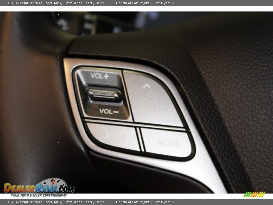 2014 Hyundai Santa Fe Sport AWD Frost White Pearl / Beige Photo #13