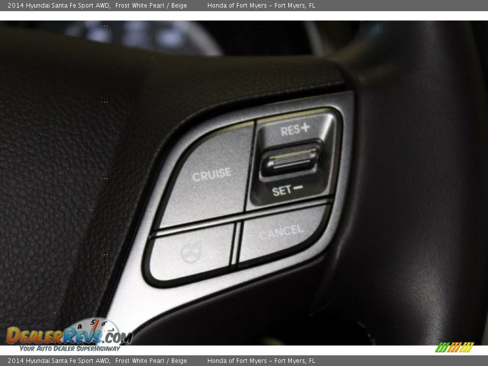 2014 Hyundai Santa Fe Sport AWD Frost White Pearl / Beige Photo #14