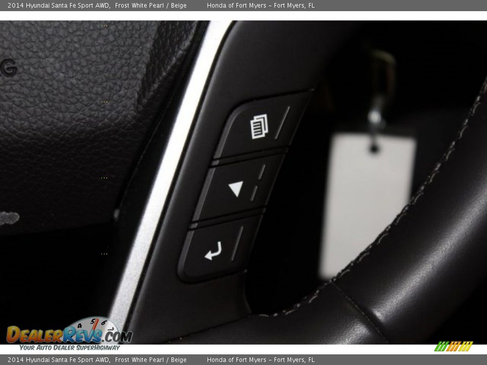2014 Hyundai Santa Fe Sport AWD Frost White Pearl / Beige Photo #16
