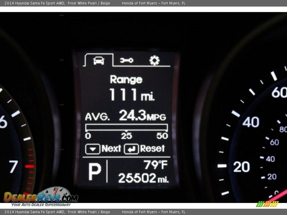 2014 Hyundai Santa Fe Sport AWD Frost White Pearl / Beige Photo #17