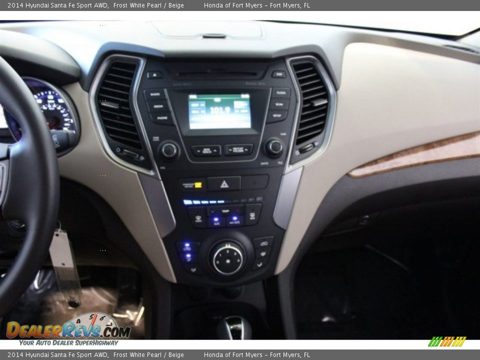 2014 Hyundai Santa Fe Sport AWD Frost White Pearl / Beige Photo #18