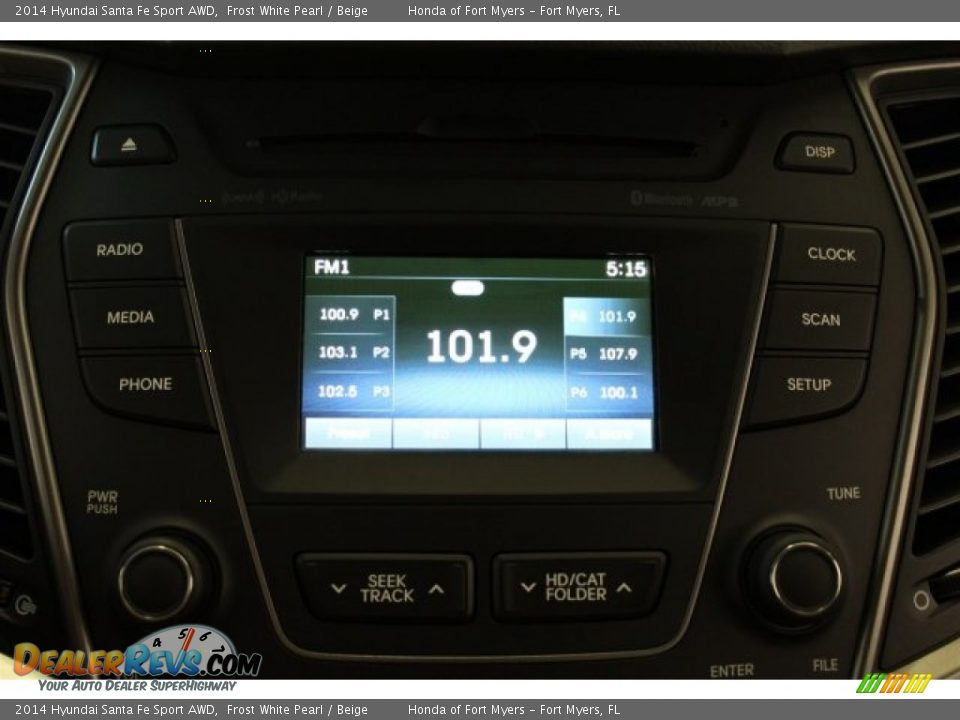 2014 Hyundai Santa Fe Sport AWD Frost White Pearl / Beige Photo #19