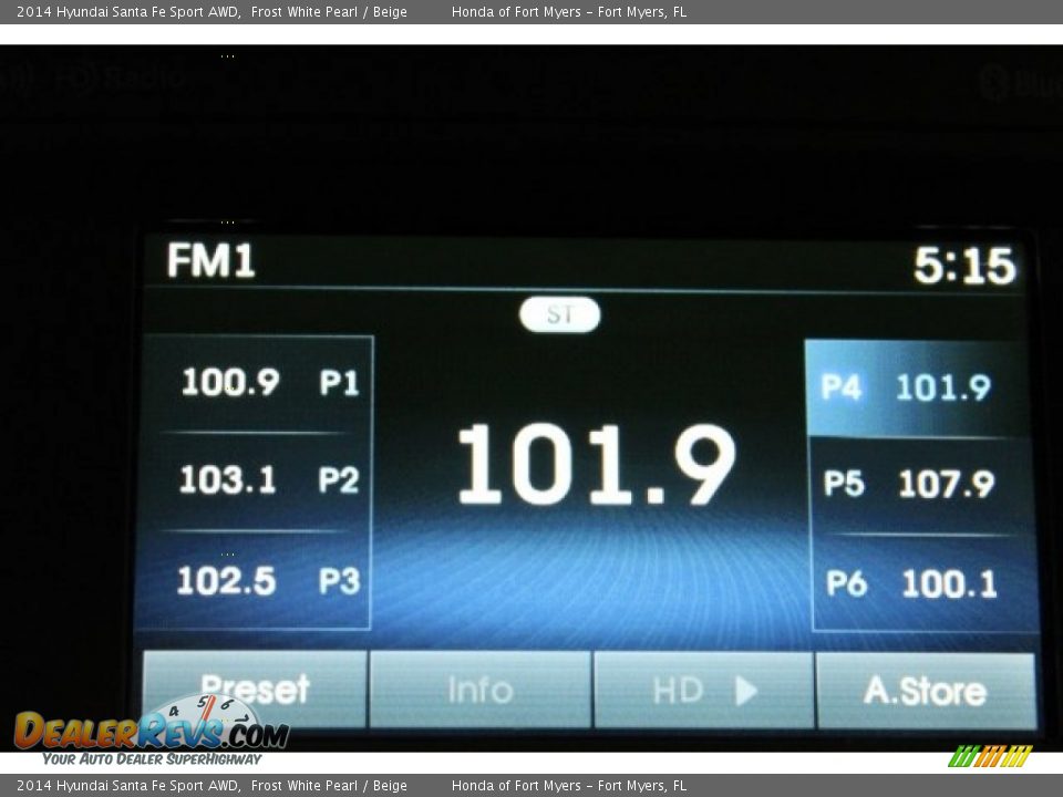 2014 Hyundai Santa Fe Sport AWD Frost White Pearl / Beige Photo #20