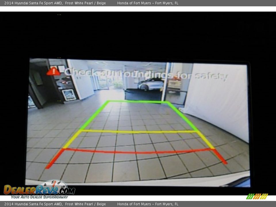 2014 Hyundai Santa Fe Sport AWD Frost White Pearl / Beige Photo #21