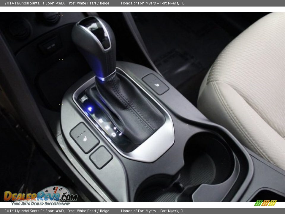 2014 Hyundai Santa Fe Sport AWD Frost White Pearl / Beige Photo #23