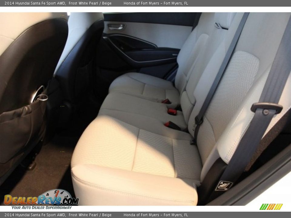 2014 Hyundai Santa Fe Sport AWD Frost White Pearl / Beige Photo #27