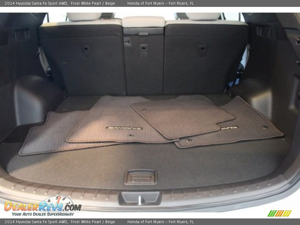 2014 Hyundai Santa Fe Sport AWD Frost White Pearl / Beige Photo #28